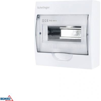 SCHELINGER Rozvádzač na povrchovú montáž IP40 8N+8PE 1x8P
