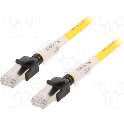 Omron XS6W-6LSZH8SS100CM-Y Patch RJ45 vidlice z obou stran 6a LSZH 1m žlutý