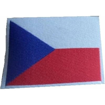 Nášivka ČR vlajka veľká FAREBNÁ 80x60mm