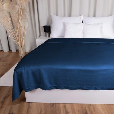 Biante přehoz na postel Sametový Velvet Premium SVP-029 Námořnická modrá 200 x 220 cm