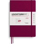 Leuchtturm1917 372644 Weekly Calendar & Notebook Composition (B5) 2026, Port Red, English (372644)