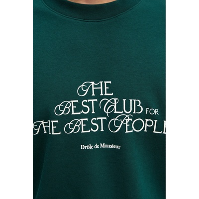 Drôle de Monsieur Памучна тениска Drôle de Monsieur Le T-shirt "The Best Club (I.TS273.CO002)