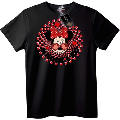 NOONEBRAND Тениска Minnie Mouse със сърце - 2XL, Black