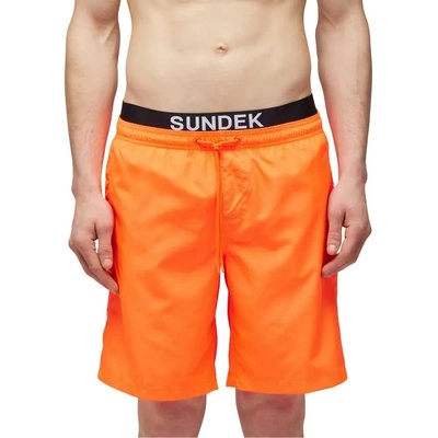 Sundek Бански гащета Sundek Logo swimming shorts - Orange (Fluo Orange 01)