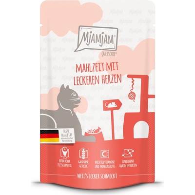 MjAMjAM Quetschie pokrm s lahodnými srdíčky 48 x 125 g