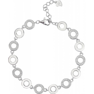 Bealio stříbrný náramek KULATÝ zirkon 03-05795-1985