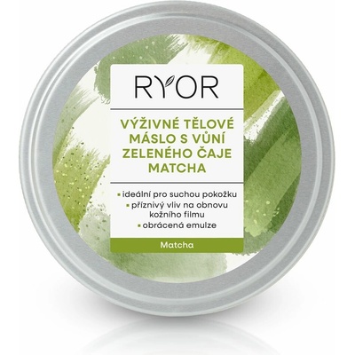 Ryor Výživné tělové máslo s vůní zeleného čaje Matcha 200 ml