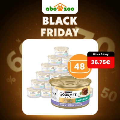 Gourmet Gold Savoury Cake s jahňacinou a zelenými fazuľkami 48 x 85 g