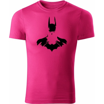 Tričko Batman pánske tričko purpurové čierne