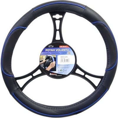 Compass Univerzální potah volantu Wave 37 - 39 cm černo / červený -