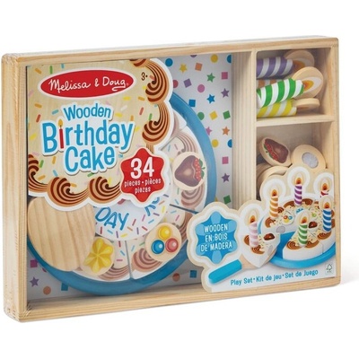 Melissa & Doug 10511 drevená narodeninová torta