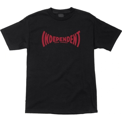 Independent tričko Span S/S Heavyweight Black