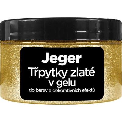 Jeger farba s efektom gélové trblietky zlatá 100 ml