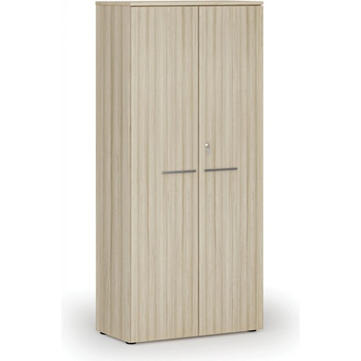 Primo Kancelárska skriňa s dverami WOOD, 1781 x 800 x 420 mm, dub prírodný