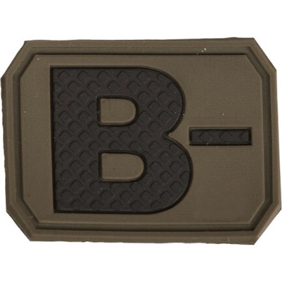 Mil-Tec PATCH 3D BLOOD B NEGATIV oliva 16831401