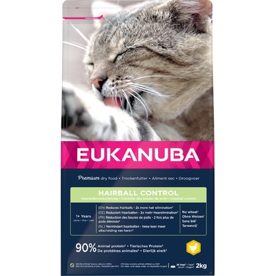 Eukanuba Cat Adult Hairball Control Chicken 2 Kg