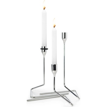 Born in Sweden Свещници за класически свещи Puzzle сребърни 3 бр (7340151-3)