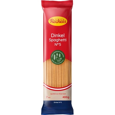 Recheis Naturgenuss špaldové těstoviny Spaghetti No.5 400 g