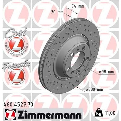 Brzdový kotúč ZIMMERMANN 460.4527.70 (460452770)