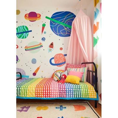 Mooui Nástenný panel - tapeta - Cosmos off white 2,94 x 2,80 m uni