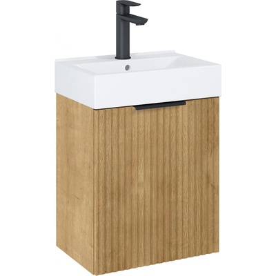 Roca Reef umyvadla se skříňkou 44.6 cm dub A852446464 – Hledejceny.cz