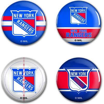 Wincraft sada placek New York Rangers NHL button 4 ks