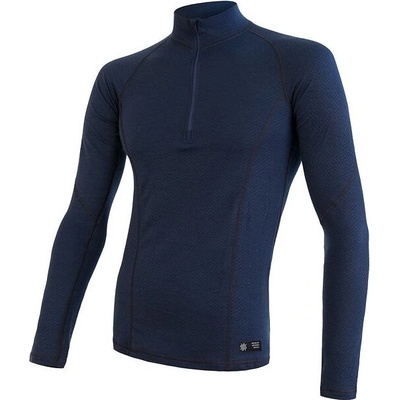 Sensor Merino DF zip Размер: M / Цвят: син