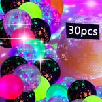  Комплект 30 бр. Светещи неонови балони 30 см