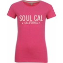 SoulCal Logo T Shirt Ladies Pink Marl