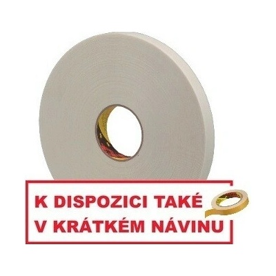 3M 9529W Obojstranne lepiaca penová páska 1,5 mm 25 mm x 3 m biela