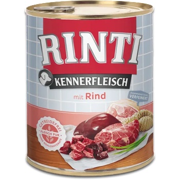 RINTI Kennerfleisch Adult - Консервирана храна за израснали кучета с говеждо 800 гр