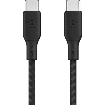 Belkin Кабел Belkin - Boost Charge, braided, USB-C/USB-C, 2 m, черен (CAB014bt2MBK)