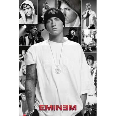 GB EYE Plagát, Obraz - Eminem - collage, 61 × 91.5 cm