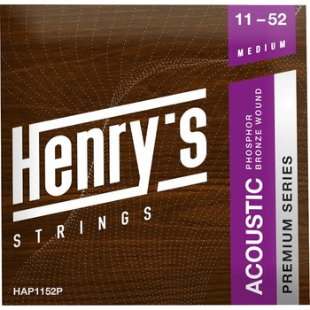 Henry's Phosphor Premium 11-52 Струни за акустична китара (HAP1152P)