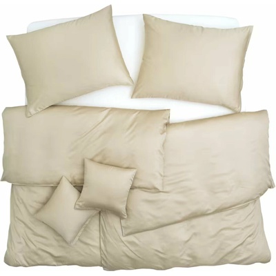 SCANquilt Obliečky satén TENCEL Plus béžová 140x200 70x90