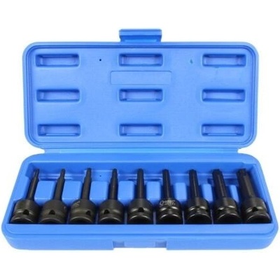 CONDOR hlavica zástrčná TORX 1/2", 9-dielna súprava T20-T60, 78mm, tvrdené, 100-02919