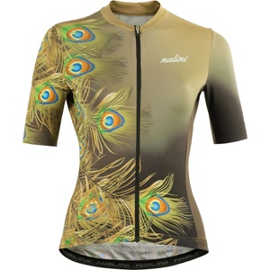 Nalini Дамска фланелка с къс ръкав за колоездене Nalini Women's Animal Jersey Cycling jersey - Pavone - размер XXL (156-2581-0316)