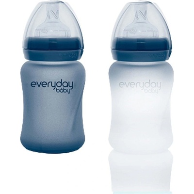 Everyday Baby Láhev sklo senzor blue berry 150ml