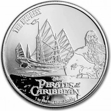 New Zealand Mint stříbrná mince Piráti z Karibiku Císařovna 2021 1 oz