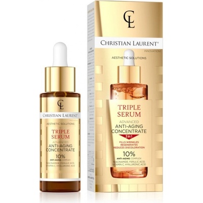 Christian Laurent Serum 3in1 Triple 10% Серуми за лице, емулсии, флуиди 30ml