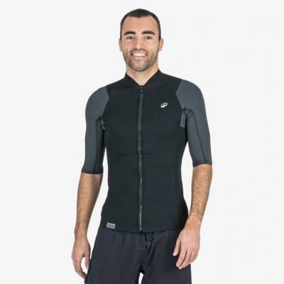 DECATHLON UV top Yulex 100 1,5 mm SS čierny Pánsky