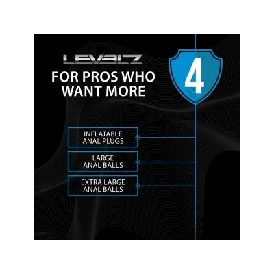 Boss of Toys Levelz Silicone XL Waterdrop Beads 50mm Black - Anatomical Design