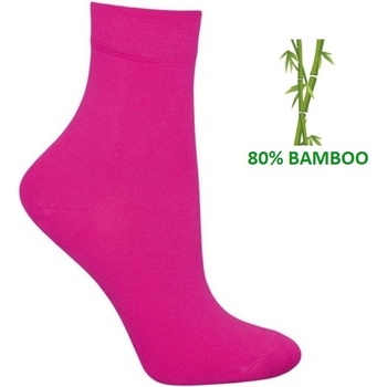 Tuptusie Bambusové ponožky EXCLUSIVE fuxia