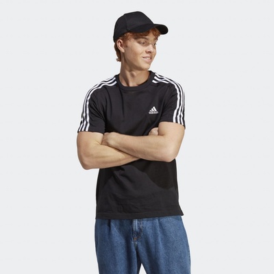 adidas Tričko Essentials Single Jersey 3-Stripes