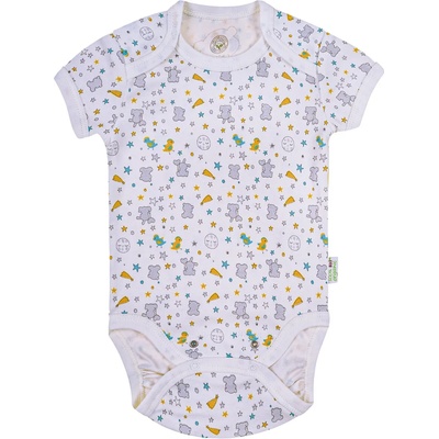 Bio Baby Боди с къс ръкав Bio Baby - органичен памук, 74 cm, 6-9 месеца, многоцветен (97220125)