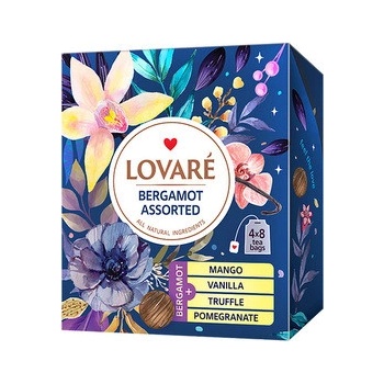 LOVARÉ Kolekce čajů Bergamot Assorted 32 sáčků