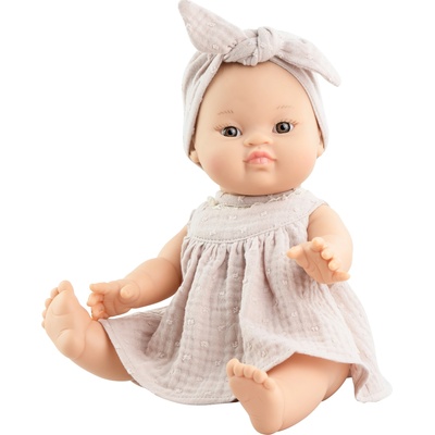Paola Reina Кукла-бебе Paola Reina Los Gordis - Йохана, с рокля и тюрбан, 34 cm (4100)