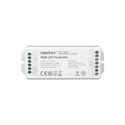 RF řídící jednotka ML037P pro RGB LED pásky, 12V-24V, 20A, PUSH