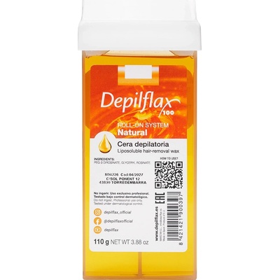 DEPILFLAX 100 Depilační vosková rolka NATURAL 110 g