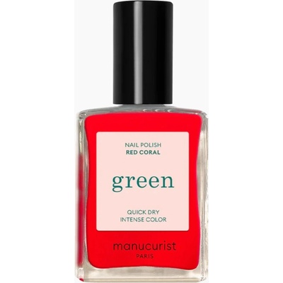 Manucurist Lak na nechty Green Natural Nail Colour 15 ml Red Coral
